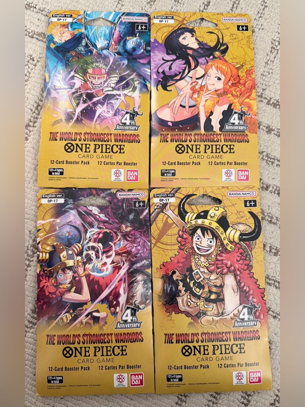 One Piece Card Game Booster Pack - Yellow Artwork -